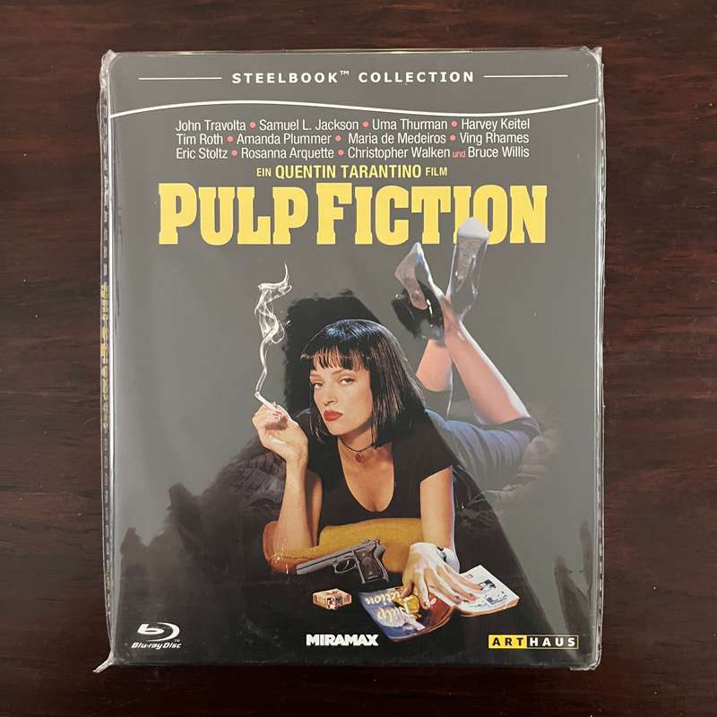 Pulp Fiction Blu Ray Steelbook German Press Rare OOP Tarantino