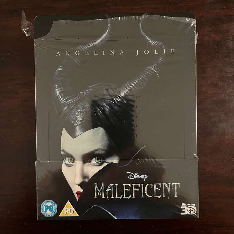 Maleficent Blu Ray 3D Steelbook Rare OOP UK Press Angelina Jolie Disney