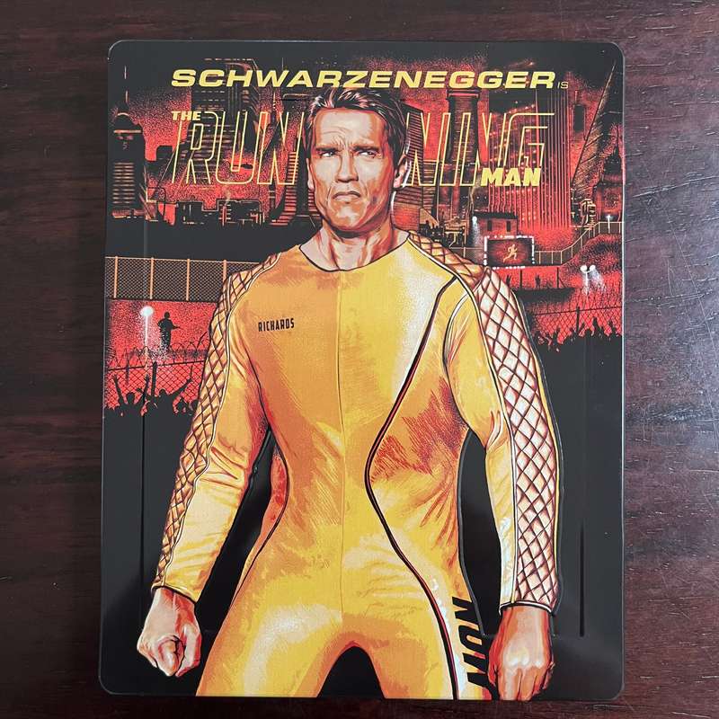The Running Man Blu Ray Two Disc Steelbook OOP German Press Slipcase Schwarzenegger