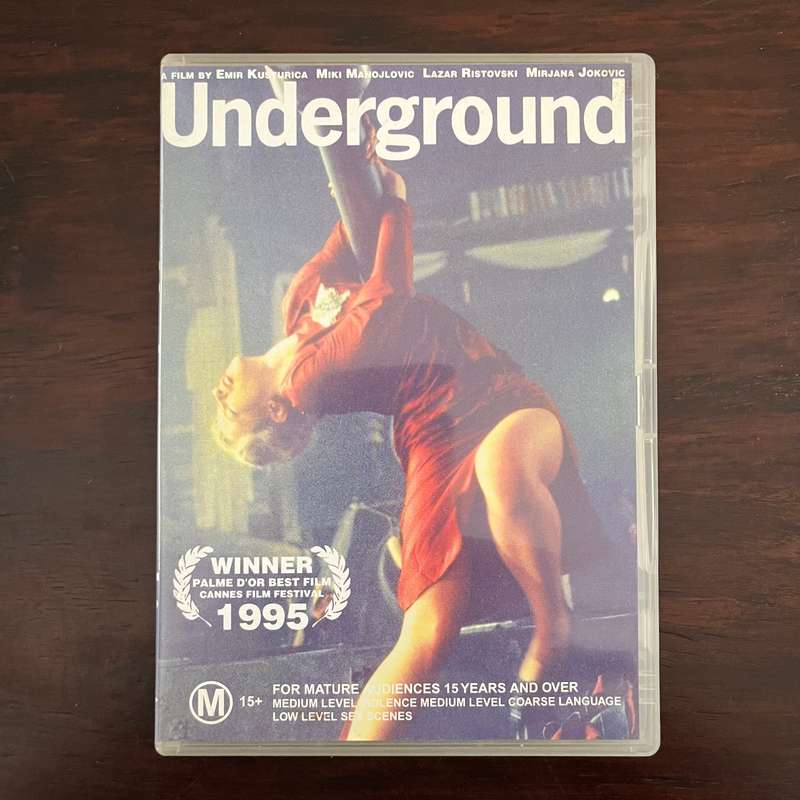 Underground DVD Australian Press Zone 4 Cannes Winner