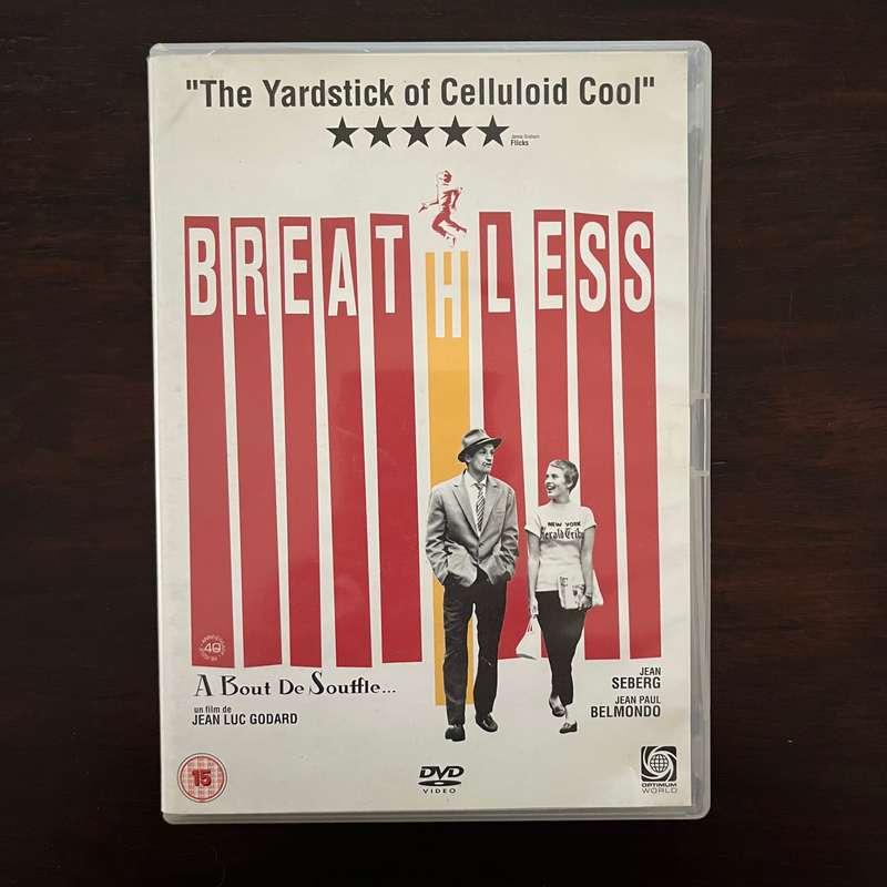 Breathless DVD French Jean Paul Belmondo UK Press