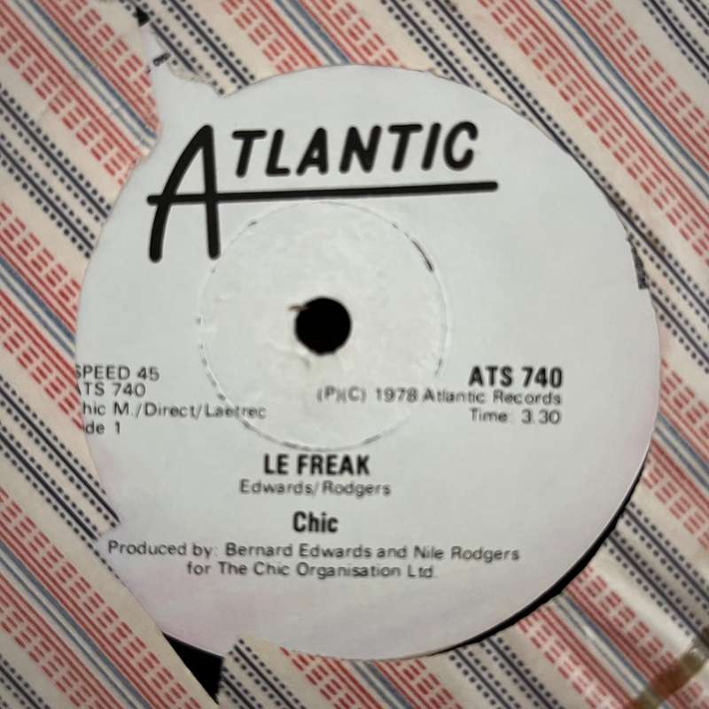Chic - Le Freak Vinyl 7 Inch Zimbabwe Press Soul Disco