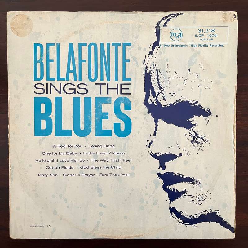 Harry Belafonte - Belafonte Sings The Blues Vinyl LP South African Press