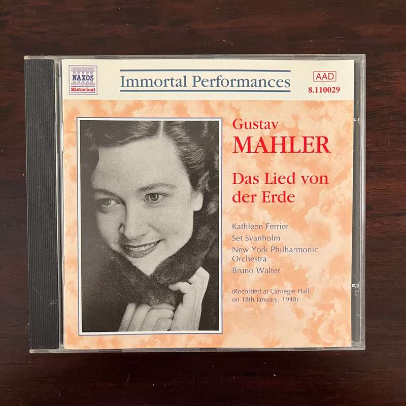 Gustav Mahler - Das Lied von der Erde CD Naxos Import