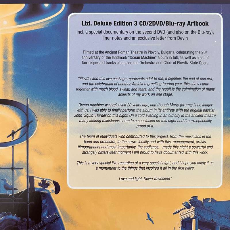 Devin Townsend Project - Ocean Machine Live Ltd Deluxe Artbook 6 Disc Edition Prog Metal