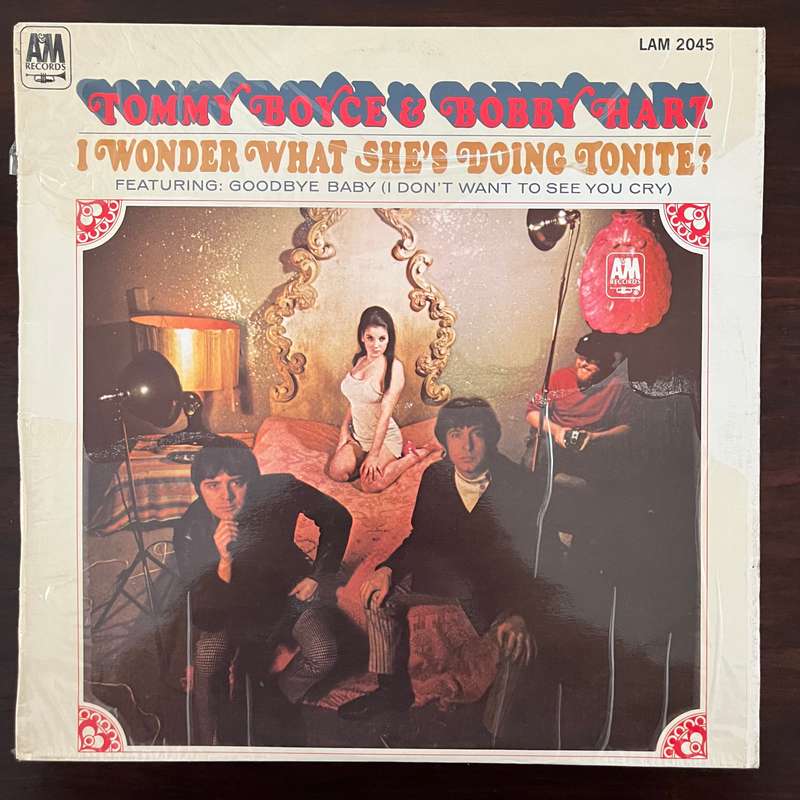 Tommy Boyce and Bobby Hart - I Wonder What She's Doing Tonite? Vinyl LP 1968 South African Press