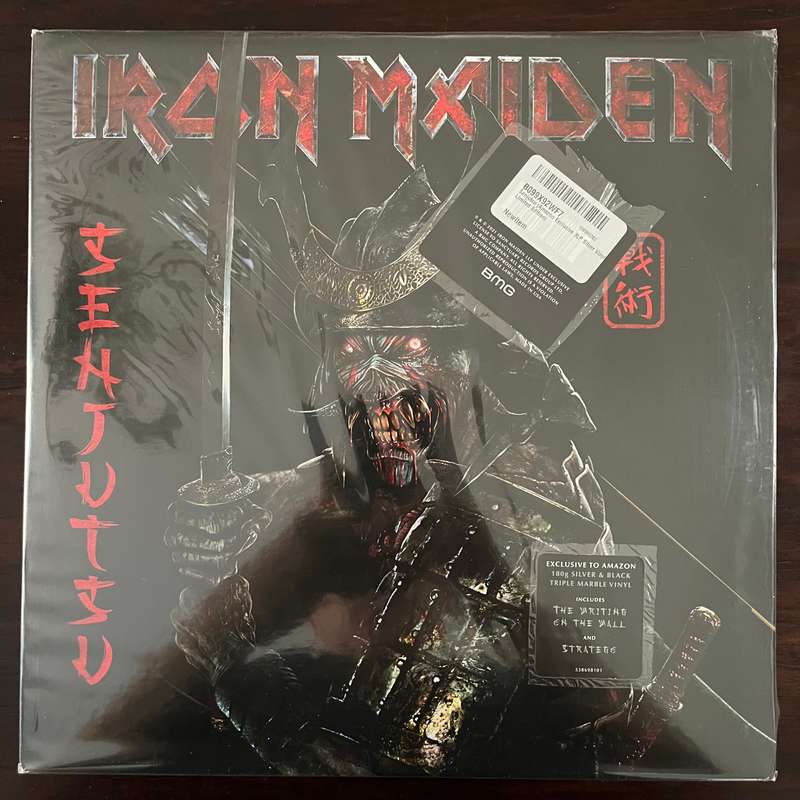 Iron Maiden - Senjutsu Vinyl 3LP Amazon Exclusive Silver and Black Variant