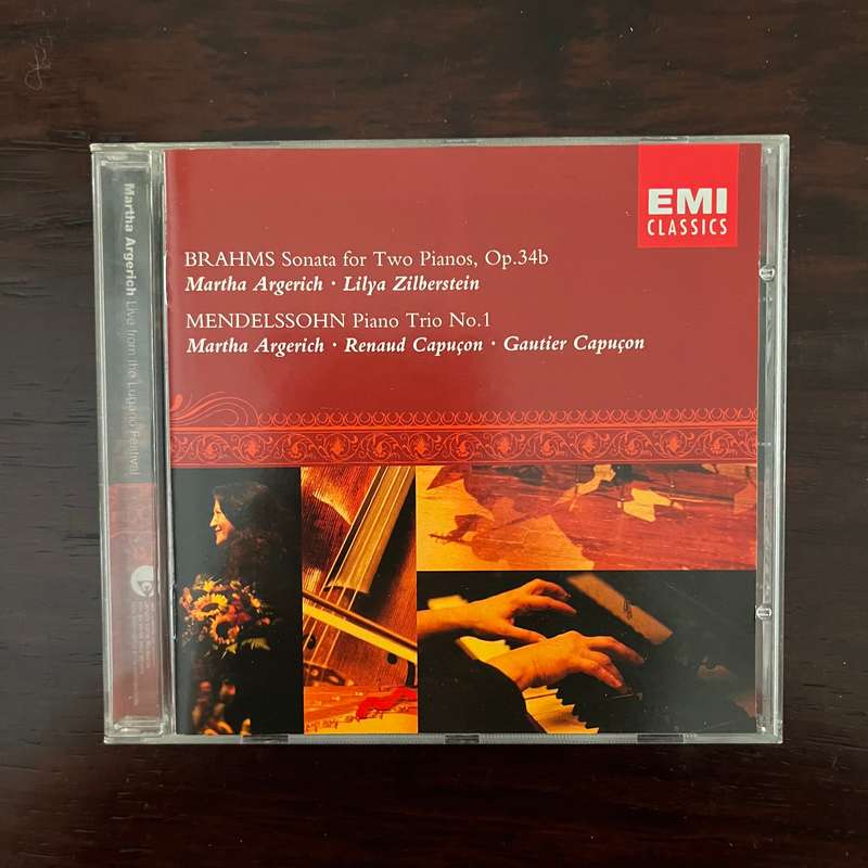 Brahms Mendelssohn - Sonata For Two Pianos, Op.34b  Piano Trio No.1 CD EMI Classics