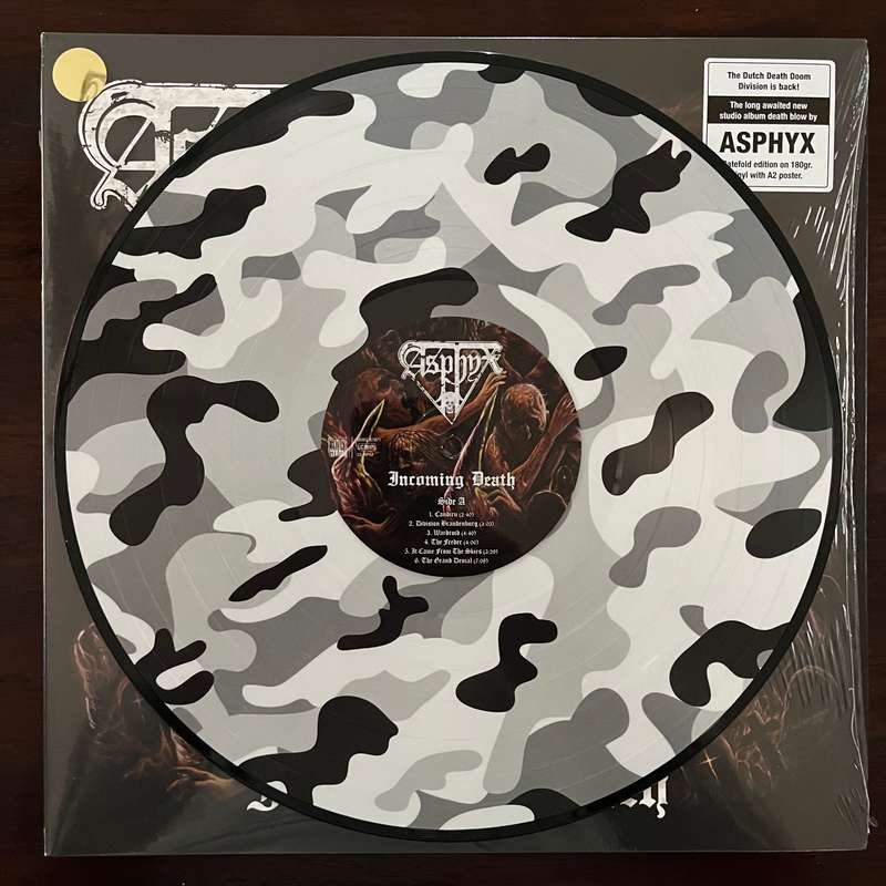 Asphyx - Incoming Death Vinyl LP Death Metal Ltd 500 Camouflage Variant