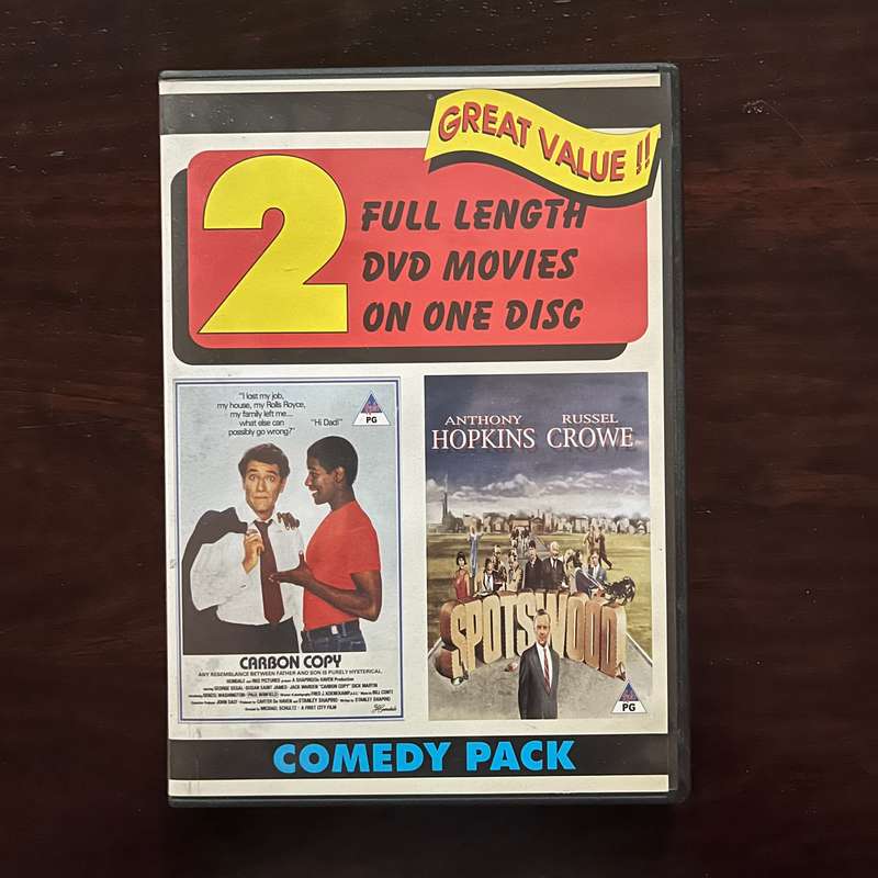 Carbon Copy / Spotswood DVD South African Press Denzel Washington Anthony Hopkins