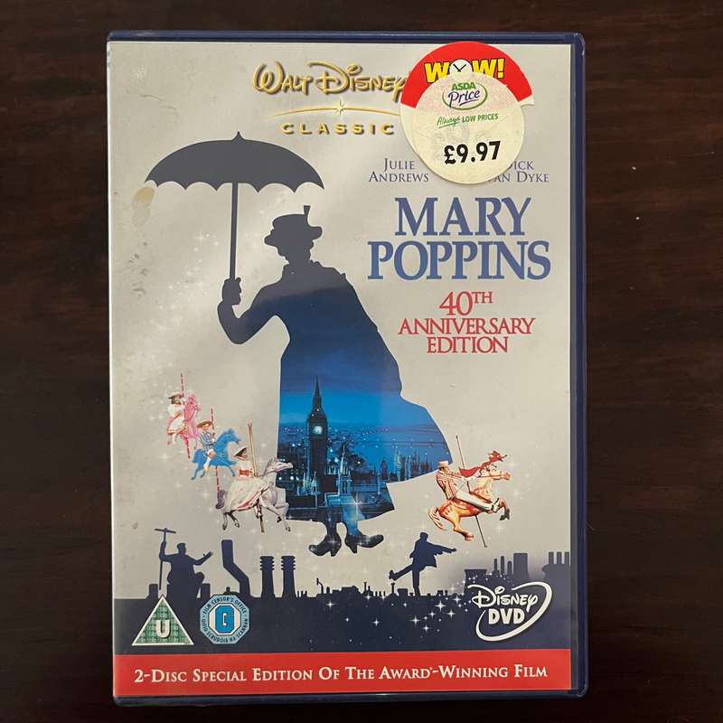 Mary Poppins 40th Anniversary Edition 2DVD Set UK Press