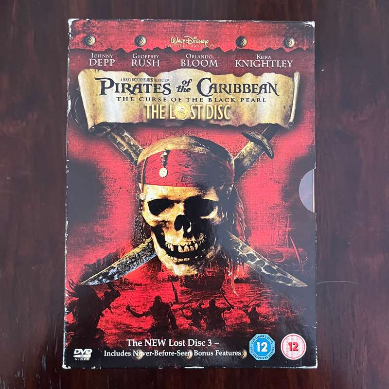 Pirates Of The Caribbean - The Curse Of The Black Pearl 3DVD Set incl The Lost Disc UK Press