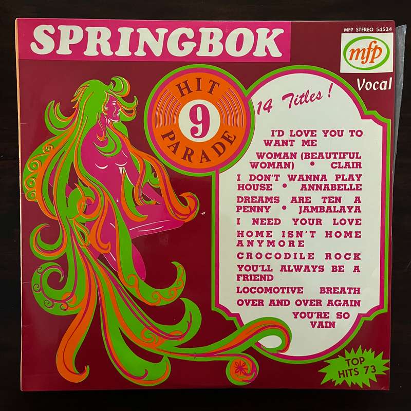 Springbok Hit Parade 9 Vinyl LP South African