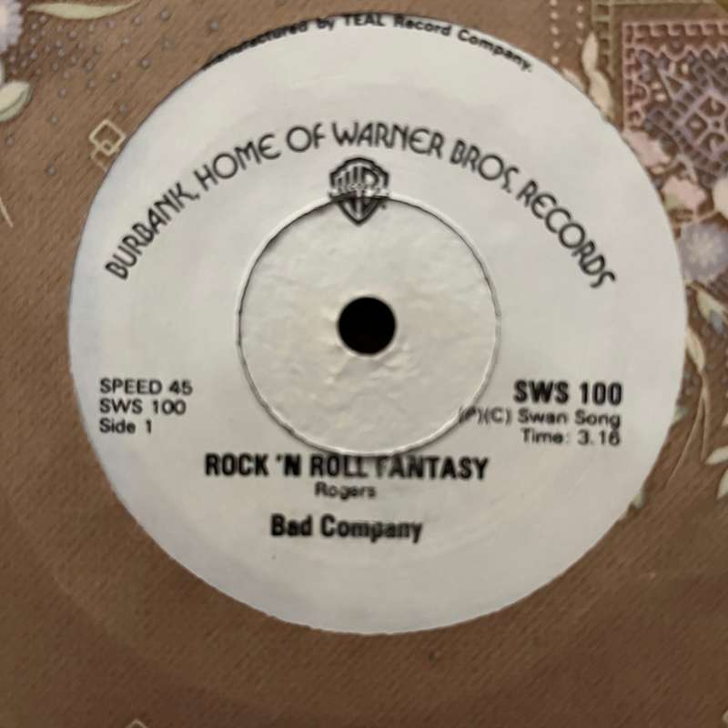 Bad Company - Rock N Roll Fantasy Vinyl 7 Inch Single Rare Zimbabwe Press