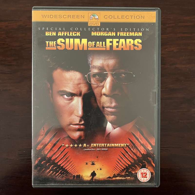 The Sum Of All Fears DVD UK Press Morgan Freeman Ben Affleck