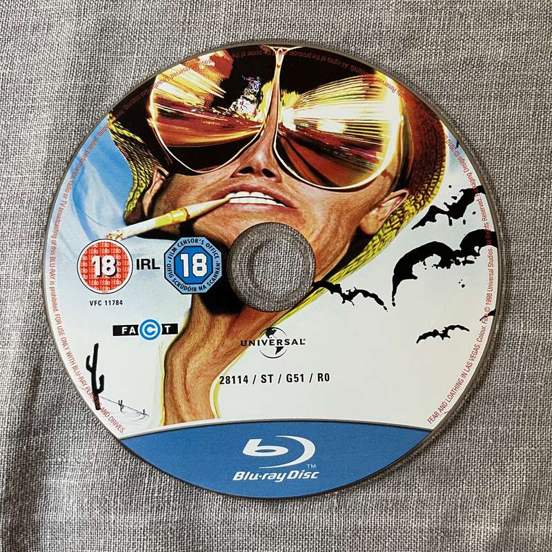 Fear and Loathing in Las Vegas Blu Ray UK Press Johnny Depp