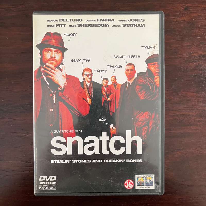Snatch DVD Import Dutch Press Guy Ritchie Brad Pitt