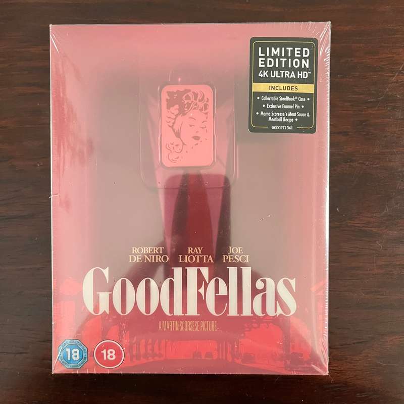 Goodfellas Limited Edition 4K Ultra HD plus Blu Ray  Rare OOP Titans Of Cult Edition New and Sealed