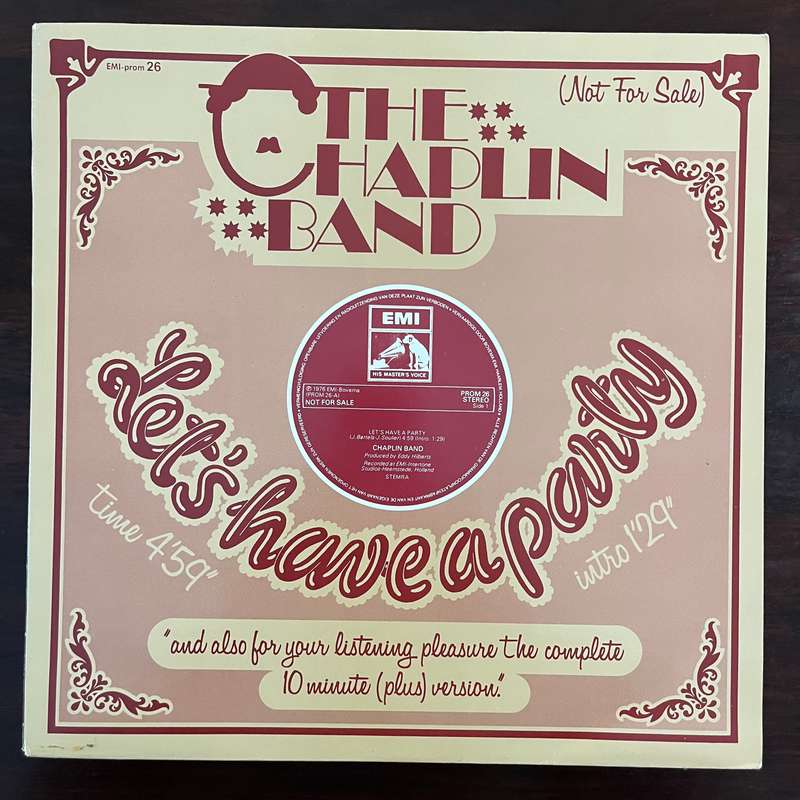The Chaplin Band - Lets Have A Party Vinyl 12 Inch Maxi Soul Disco Rare Promo Import