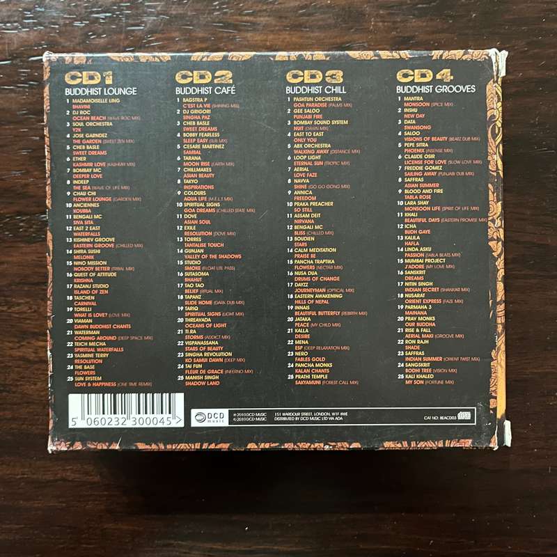 100 Beats Buddhist 4CD Set Import Downtempo