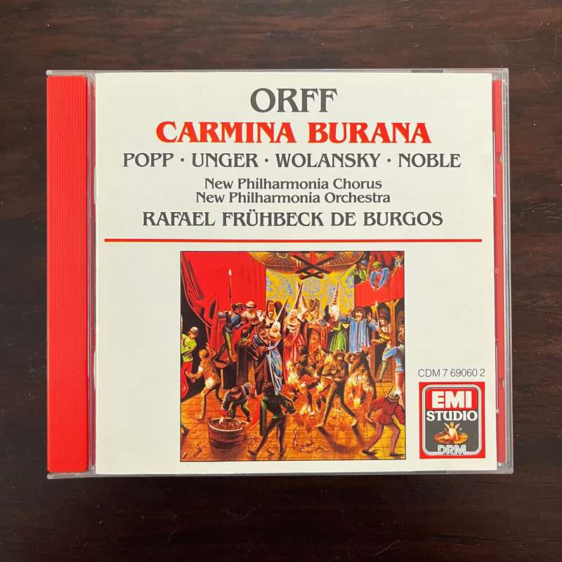 Orff - Carmina Burana CD EU Press EMI