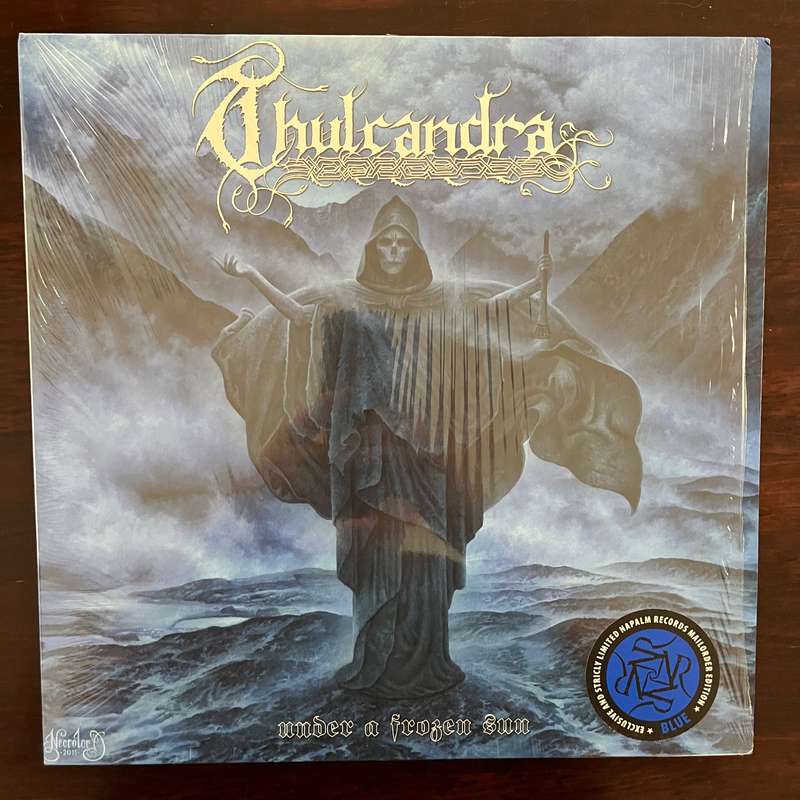 Thulcandra - Under A Frozen Sun Vinyl LP Black Death Metal Rare OOP Ltd 100 Blue Variant