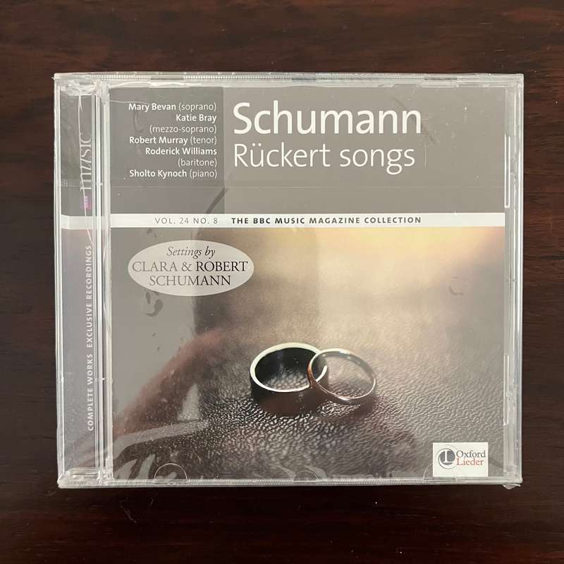 Robert & Clara Schumann - Ruckert Songs CD BBC Music New and Sealed