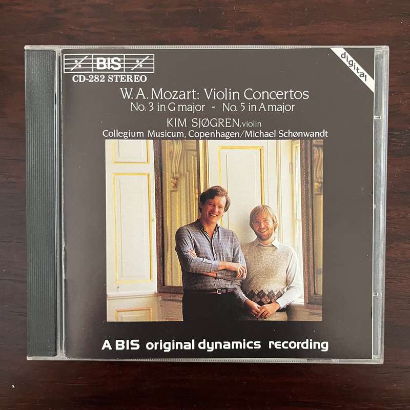 Mozart - Violin Concertos - No. 3 In G Major ~ No. 5 In A Major CD Swedish Press