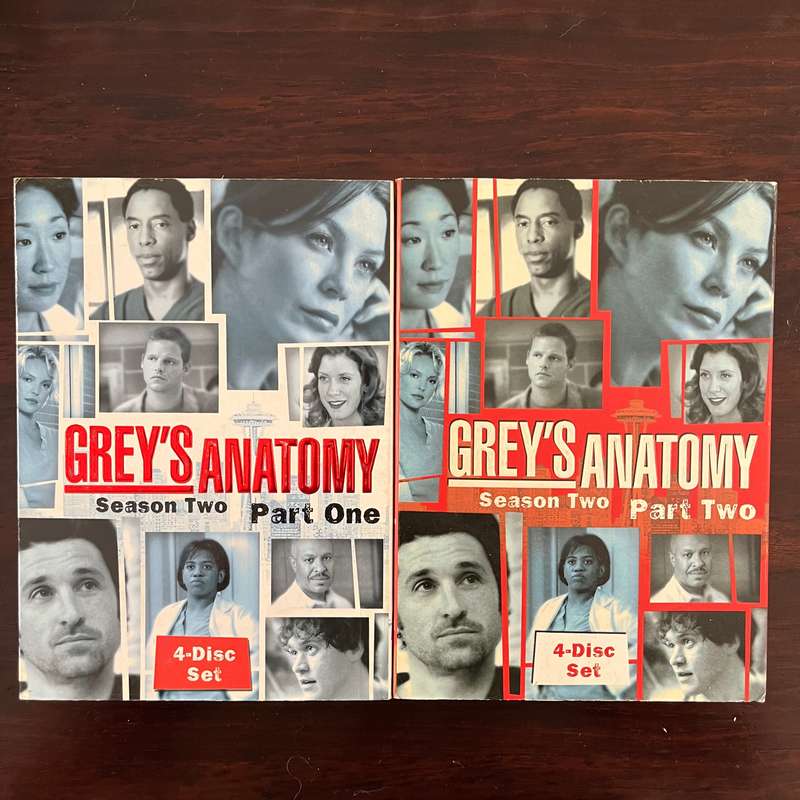 Greys Anatomy - The Complete Second Season 8DVD Set Parts One and Two South African Press