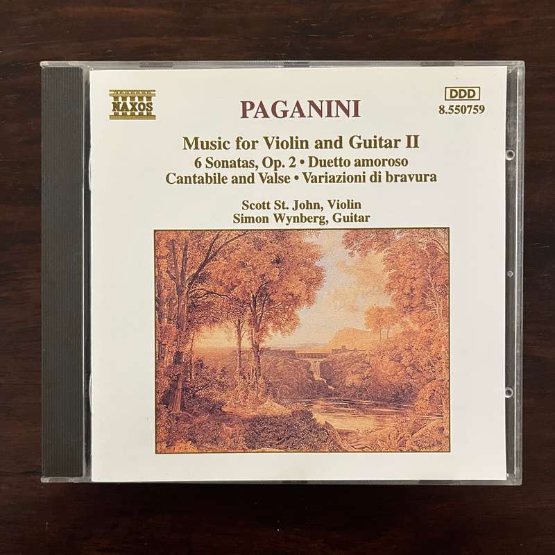 Paganini - Music For Violin and Guitar II CD Naxos