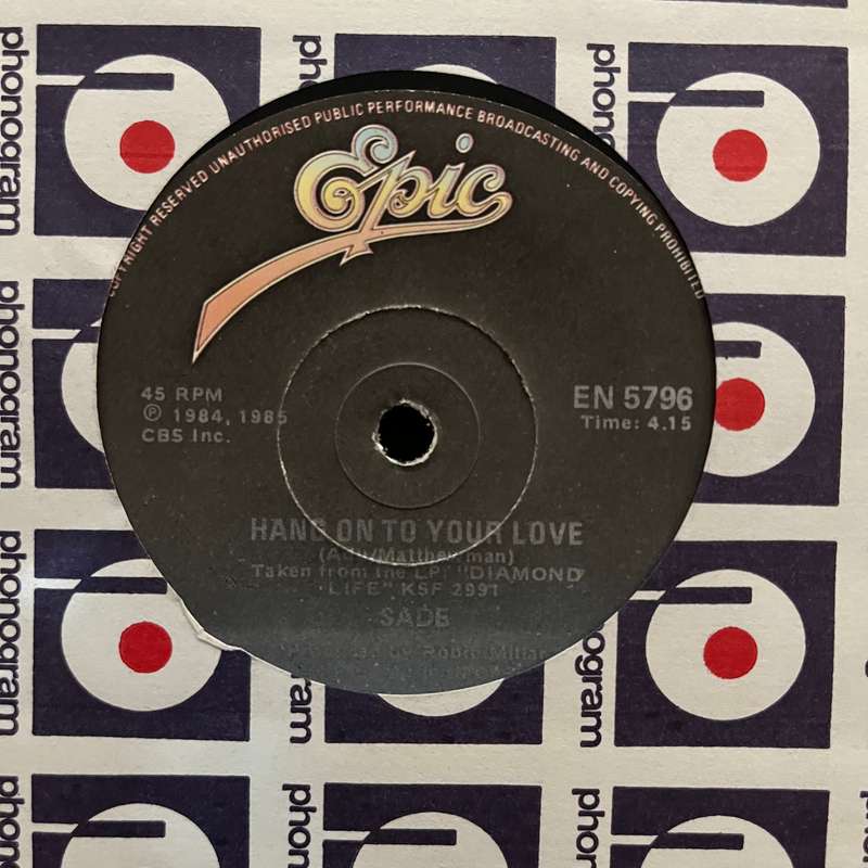 Sade - Hang On To Your Love Vinyl 7 Inch Single South African Press