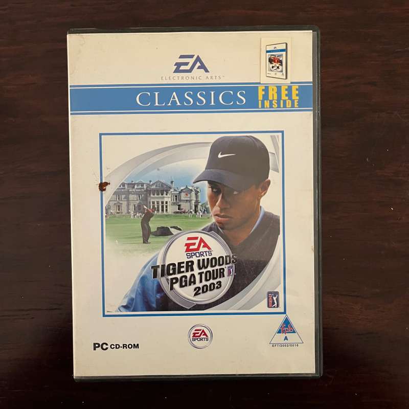 EA Sports PC Classics Tiger Woods PGA Tour 2003 South African Press 3 Disc Set