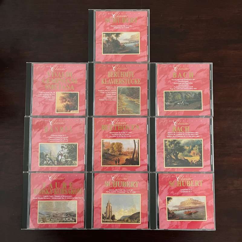 10CD Lot Vivaldi Bach Handel Schubert Imports