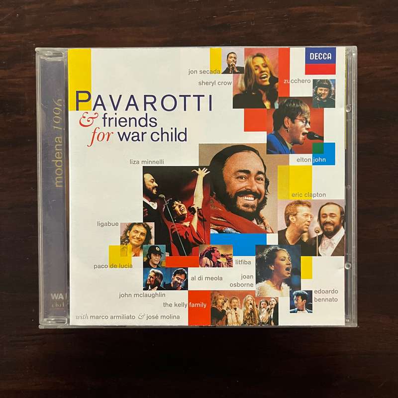 Pavarotti & Friends - For War Child CD Decca Import Jon Secada Elton John Paco De Lucia