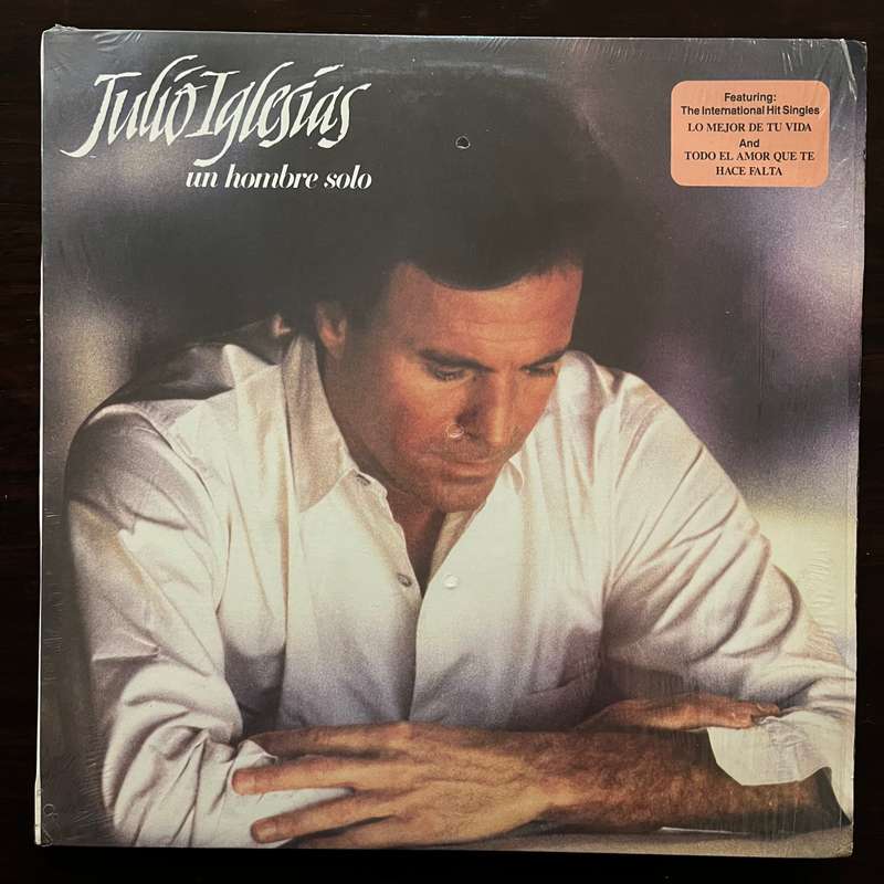 Julio Iglesias - Un Hombre Solo Vinyl LP South African Press