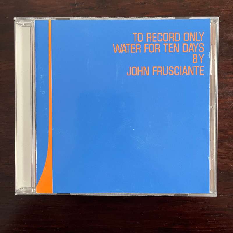 John Frusciante - To Record Only Water For Ten Days CD Import