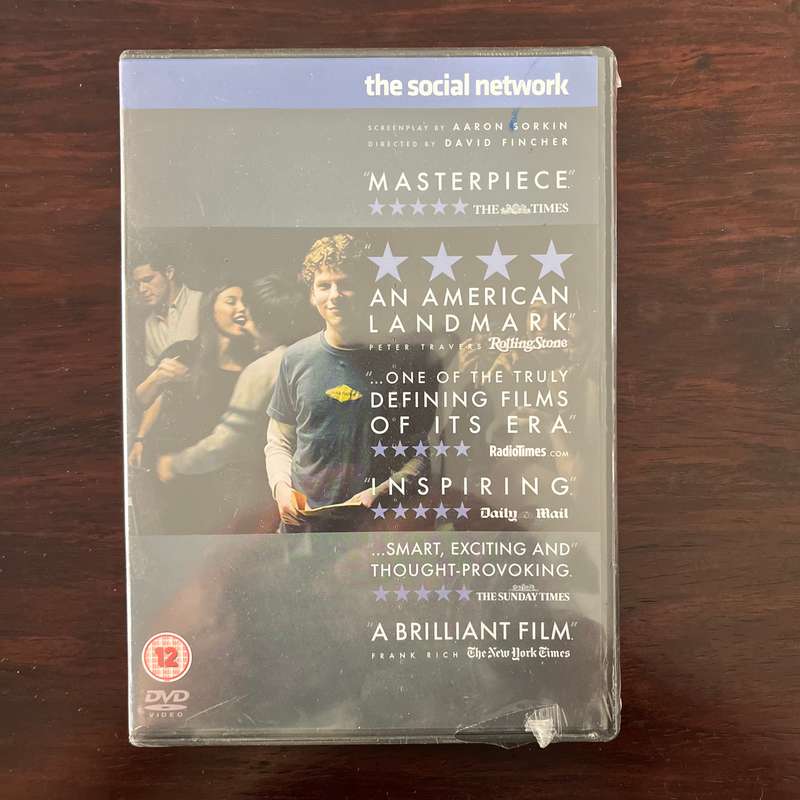 The Social Network DVD UK Press New and Sealed