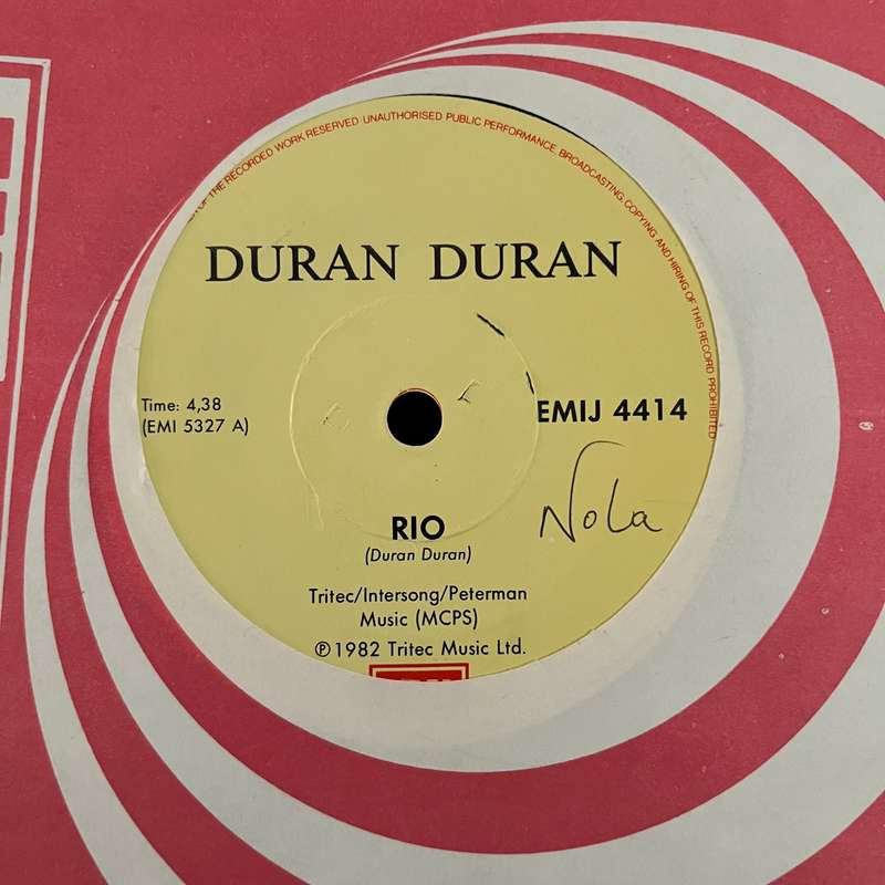 Duran Duran - Rio Vinyl 7 Inch Single South African Press