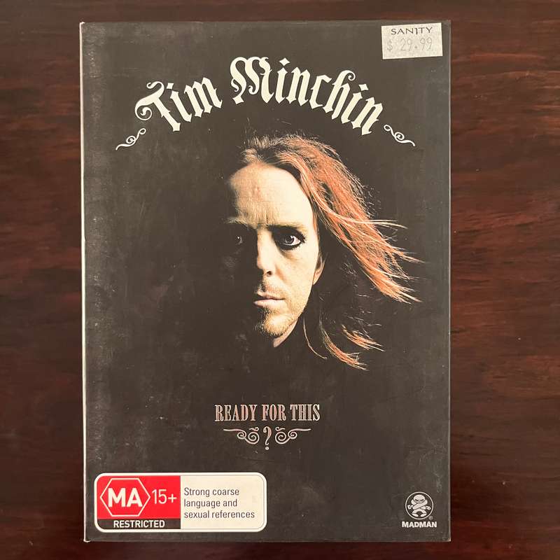 Tim Minchin - Ready For This? DVD Australian Press Stand Up Comedy