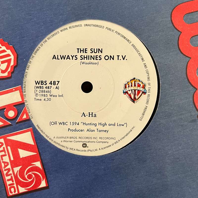 A-Ha - The Sun Always Shines On T.V. Vinyl 7 Inch Single South African Press