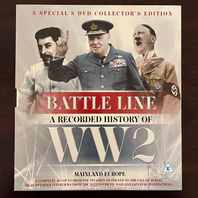 Battle Line : A Recorded History of WW2 - Mainland Europe 8DVD Set Import