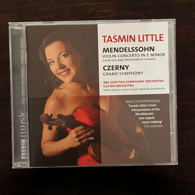 Mendelssohn & Czerny - Ulster Orchestra Tasmin Little CD BBC Music Import