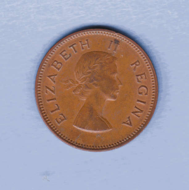 1957 SA Union Bronze half Penny