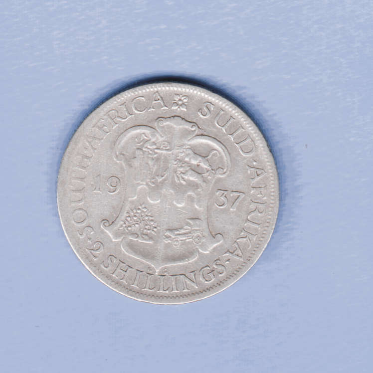 1937 SA Union Silver 2 Shillings
