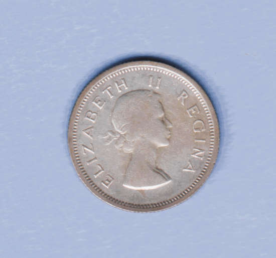 1957 SA Union Silver 6 Pence