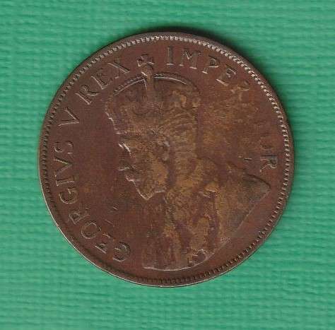 1931 South Africa Union Bronze One Penny
