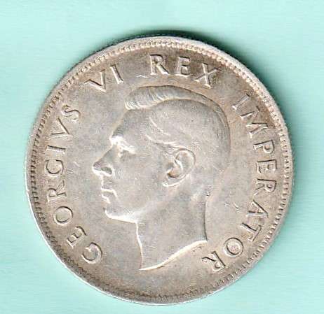 1940 South Africa Union Silver Halfcrown, Two and a half Shilling. As per scan.