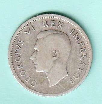 1937 South Africa Union Silver One Shilling. As per scan.