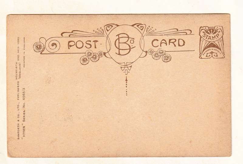 WWI Postcard (3) - "God be with you till we meet again" BAMFORTH - unused