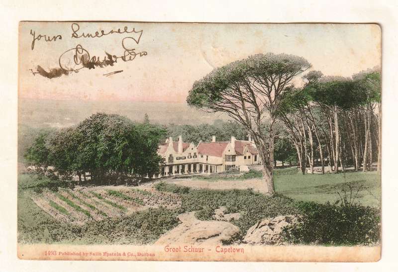 Groote Schuur Estate Cecil Rhodes Rondebosch Capetown South Africa 1907